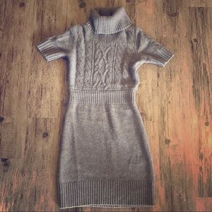 Brown Wool Sweater Dress